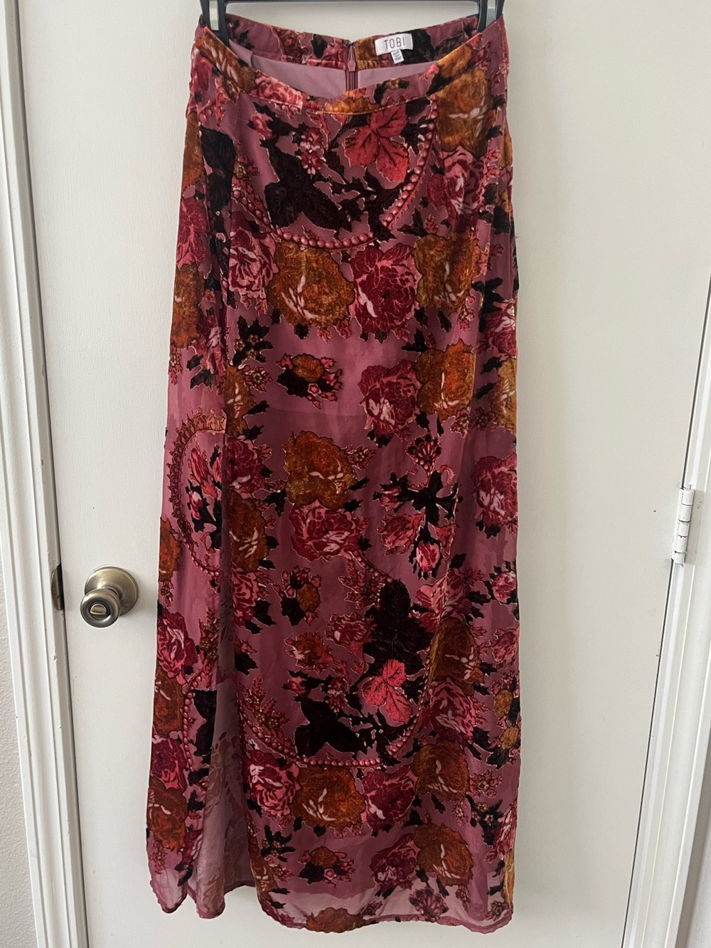⚜️ TOBI ⚜️  el eat Burn Out Maxi Skirt with Slit S